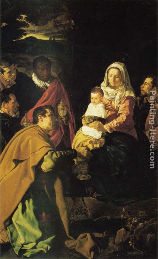 The Adoration of the Magi painting - Diego Rodriguez de Silva Velazquez The Adoration of the Magi art painting
